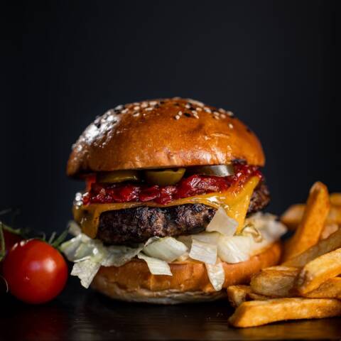 Burger Cheddar jalapeno(vita) 450g