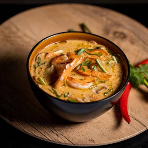 Supa Thai cu lapte de cocos si creveti 400g