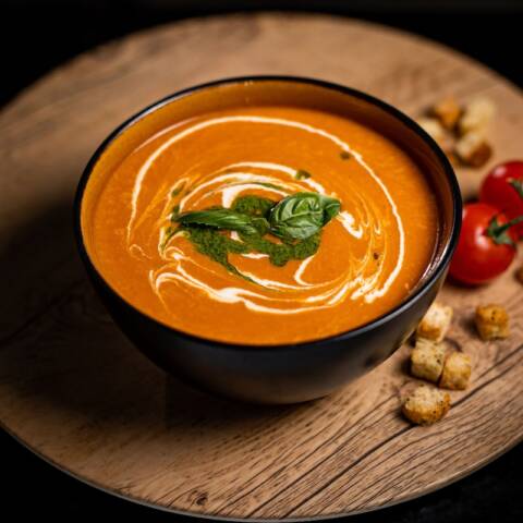 Supa crema de rosii 350g/50g (vegan optional)
